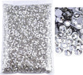 Blinginbox Flatback Rhinestones Bulk,14400pcs Crystal Round Loose Gemstones Glass Rhinestones for Crafts Makeup Nail Art Clothes Shoes DIY Decorations(SS6, 1.9-2.0mm,Crystal)