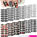 168 Pcs 12 Sheets Full Wraps Nail Polish Stickers Flower Print Self-Adhesive Nail Decal Strips with File Manicure Kits Colorful Flower Full Cover Decal Strips for Women DIY Decoration(Classic Style)