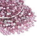 Blinginbox Glass Flatback Rhinestones Crystal Round Gems,Lt.Pink,SS6-SS20/2880pcs