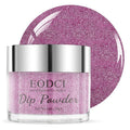 Dip Powder Glitter Purple Color, Nail Dipping Powder French Powder Pro Collection System Nail Art Starter Manicure Salon DIY at Home, No Needed Nail Lamp Curing, 1 Oz/28g