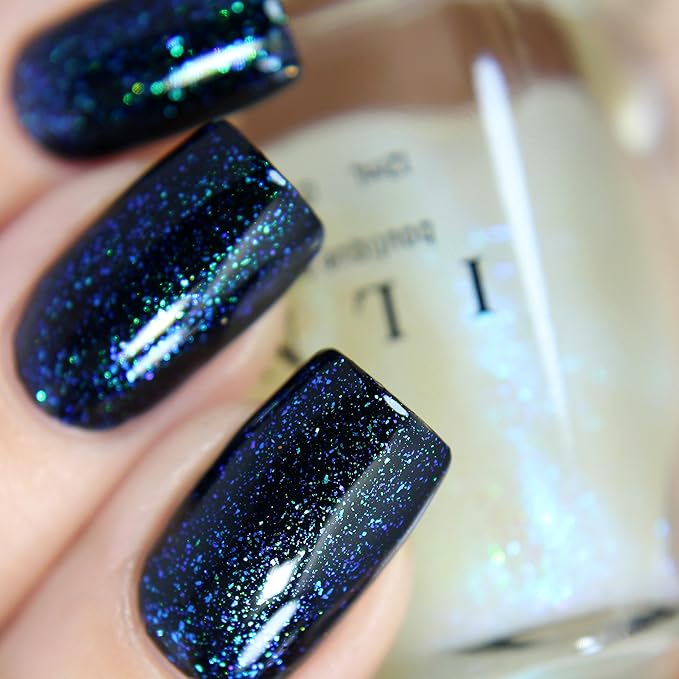 ILNP Raven - Vivid Teal, Purple, Blue Iridescent Topper Nail Polish