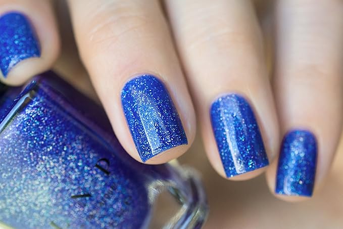 ILNP Good Vibes - Vivid Cobalt Blue Holographic Sheer Jelly Nail Polish