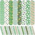 H1vojoxo Lucky St. Patrick's Day Nail File - 48pcs Lucky Clover Double Sided Emery Boards for Girl’s Birthday Gift St. Patrick's Day Party Emery Boards for Women Irish Shamrock Family Party Nail Files