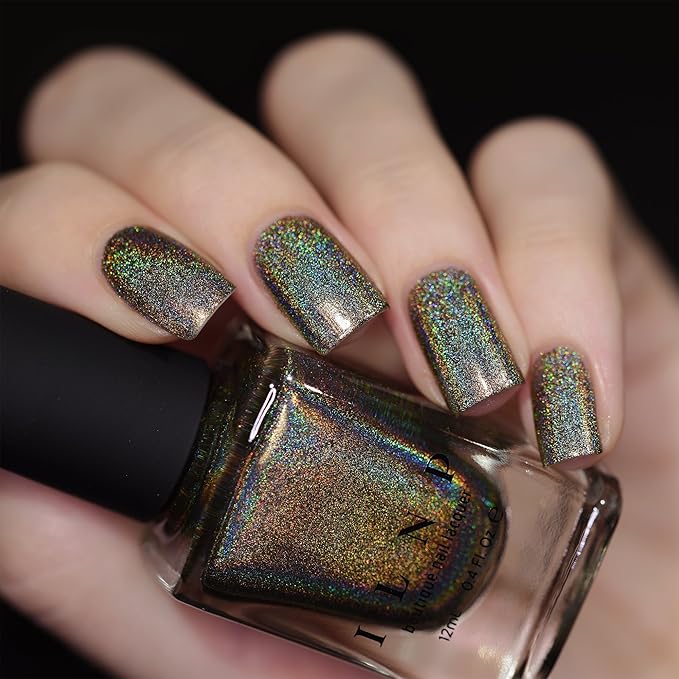 ILNP Treehouse - Rich Army Green Ultra Holographic Nail Polish