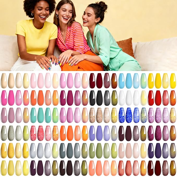 NAIL POLISH KIT with U V Lamp and Drill Starter Kit 36 Colors Gel Nail Polish Nail Art Gel Manicure Kit