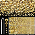11000Pcs Flatback Pearls for Crafting (Gold), Assorted Size 2/3/4/5/6/8/10mm Non Hotfix Half Pearl, Bedazzling Bead for DIY Crafts Clothing Tumblers Mugs Shoes Fabric Embellishment Nail Art Makeup