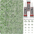 33000Pcs Light Green Rhinestones for Bedazzling, Bedazzler Kit with Flatback Craft Rhinestones Bulk and B7000 Glue, 2,3,4,5,6mm Resin Flat Back Crystals for Craftings, Crafts, Clothes, Shoes, Nails