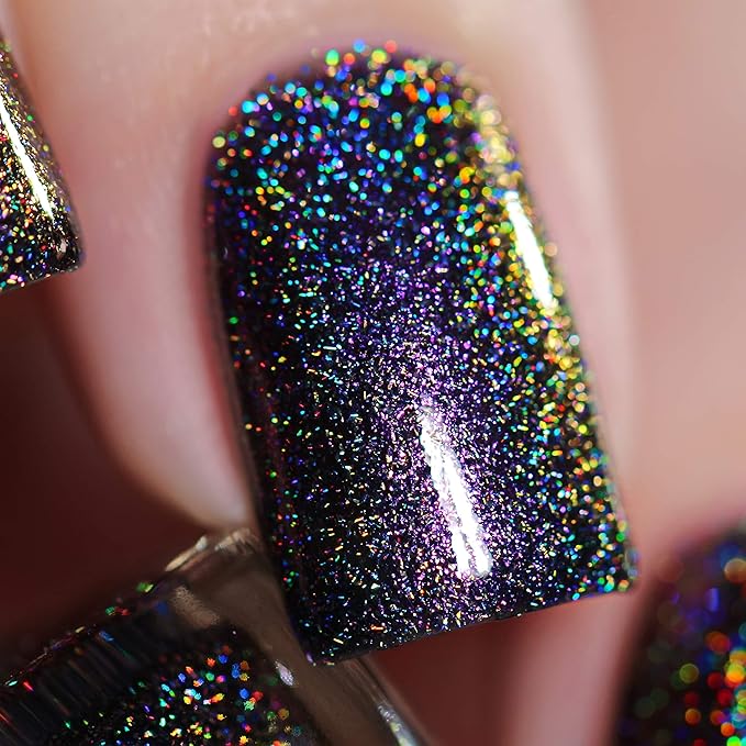 ILNP Pulse - Purple to Gold Color Kissed Ultra Holographic Nail Polish