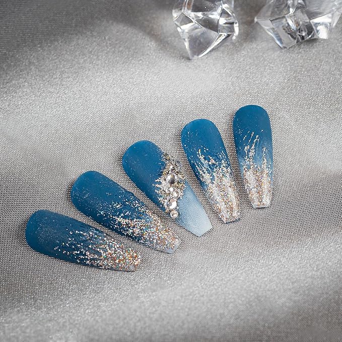 120Pcs Clear Dual Nail Forms,Long Ballet Extension Poly Nail Gel Nail Forms Full Cover Nail Molds 12 Sizes for Solid Nail Gel Glue Nail Art Design Salon&DIY(Extra Long Ballet)