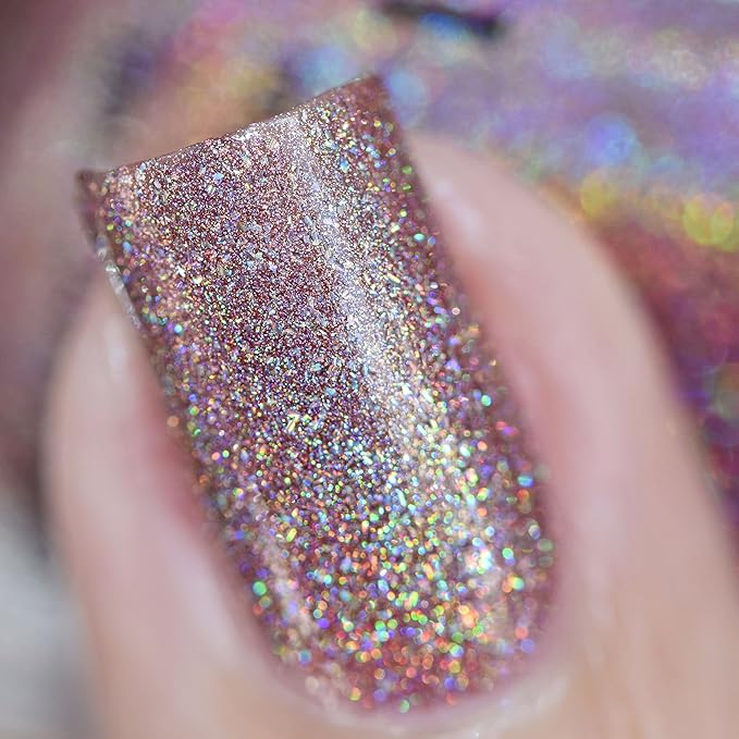 ILNP Close Knit - Rosy Mauve Ultra Holographic Nail Polish