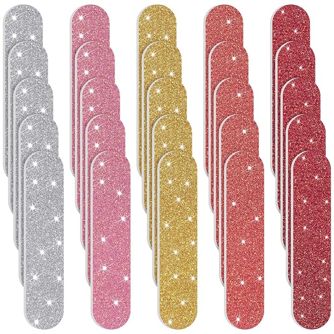 Mudder 150 Pack Mini Nail Files Bulk, Double Sided Emery Boards for Nails, Disposable Small Gift Set, Colorful Grit Emery Files Tools for Fingernails Manicure Pedicure Shaping Buffing Smoothing Cute