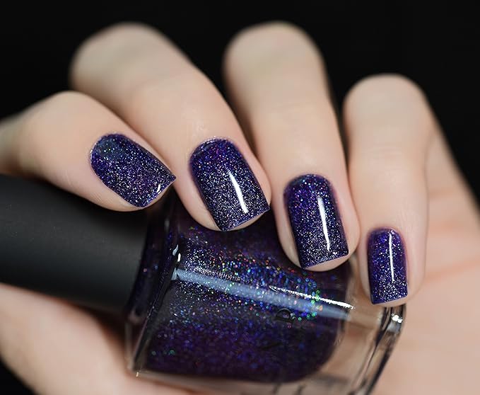 ILNP Lulu - Deep Grape Holographic Nail Polish