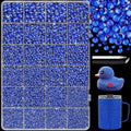 25000Pcs Resin Rhinestones with Tweezers for Crafting, 2-6mm Mixed Sizes (Royal Blue) Non Hotfix Flatback Gems, Bedazzling Crystal for DIY Crafts Clothing Tumblers Mugs Shoes Decor Nail Art