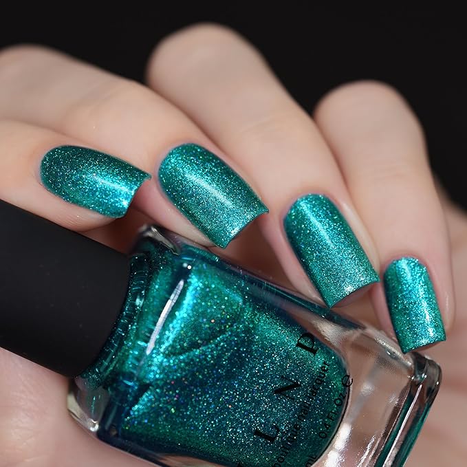 ILNP No Days Off - Stunning Teal Holographic Nail Polish
