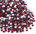 Blinginbox Glass Flatback Rhinestones Crystal Round Gems,Dark siam,SS6-SS20/2880pcs