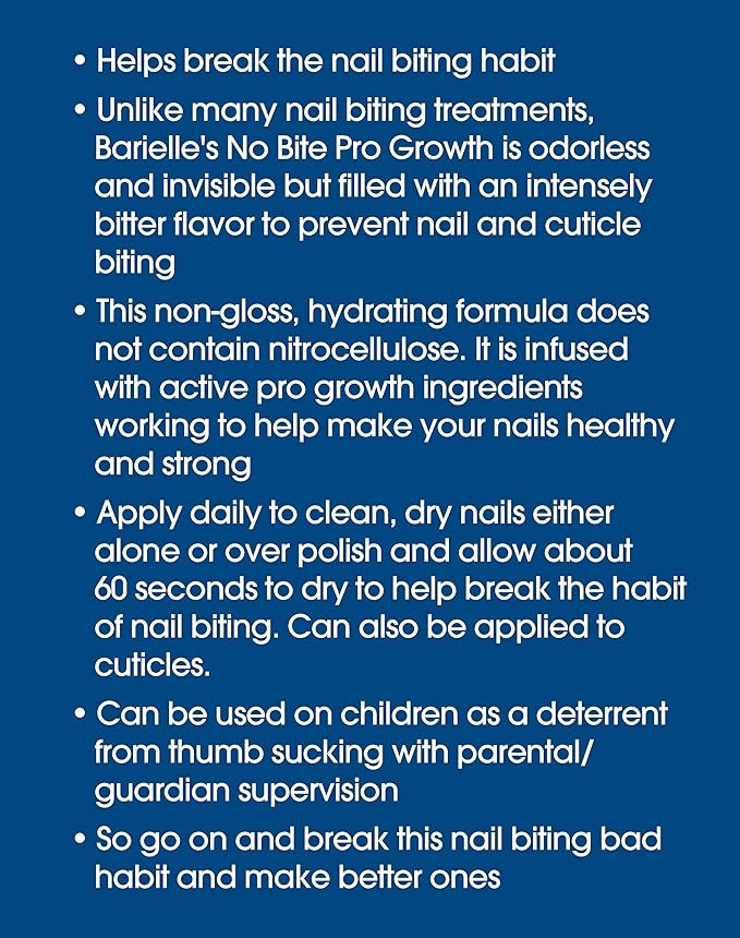 Barielle No Bite Pro Growth Nail Hardener .5 ounce (Pack of 2)