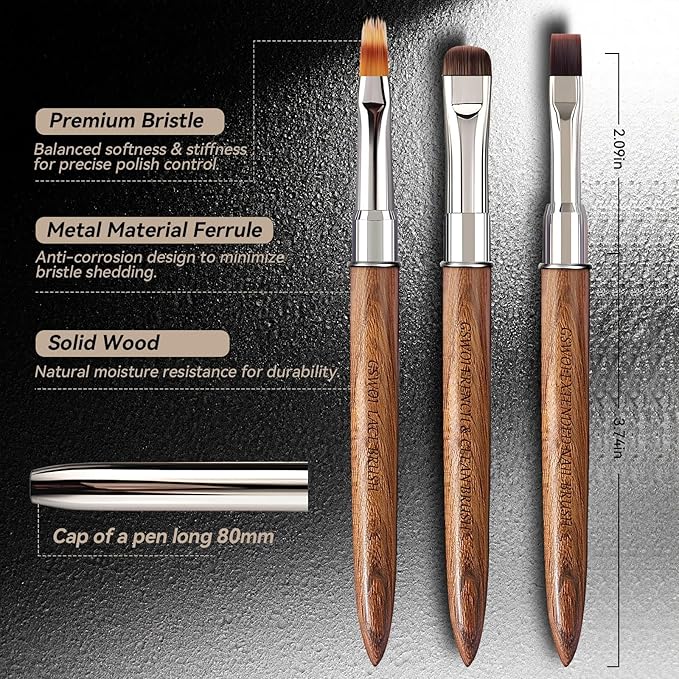 Lace Acrylic Brush for Nails-Ultra Fine Detail Tool/Professional Lace & Net Design