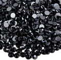 Genie Crystal ss20 1440 Pcs Jet Hematite Flatback Rhinestones,5mm Bling Black Glass Rhinestones Glue Fix Stone for Tumbler, Shoes,Clothes,Makeup,Nail Art,DIY Crafts