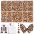 20000Pcs Champagne Flatback Jelly Resin Rhinestones for Bedazzling, Mix Sizes Crystal Rhinestones Gems, Champagne Gems Bedazzling for Crafting for DIY Face Makeup Crafts Tumblers