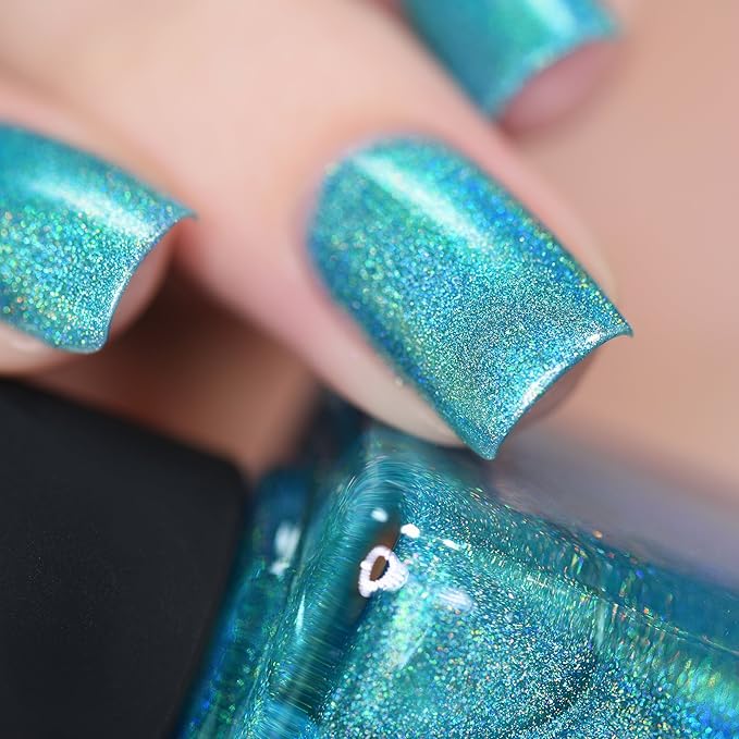 ILNP Sail Away - Vivid Turquoise Ultra Holographic Nail Polish