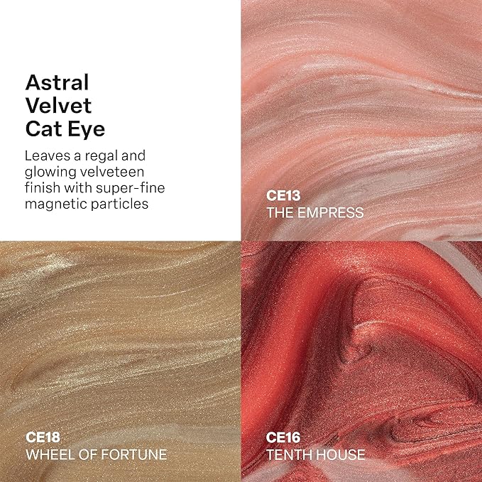 APRÉS Astral Gel Color Set, 3 Colors, HEMA-Free & TPO-Free Salon Quality Nail Gel Polish Trio Bundle (Astral Velvet Cat Eye, Set 6)