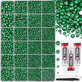 30000Pcs Emerald Green Rhinestones for Bedazzling with B7000 Jewelry Glue, Bedazzler Kit Bulk Flatback Gems, Resin Rhinestones for Crafting Crafts Clothing Shoes Nail Art Assorted Size 2/3/4/5/6mm
