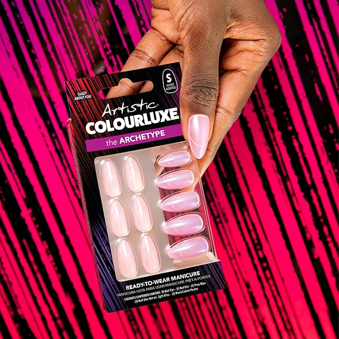 Artistic Colourluxe Press-On Tips - Kit Colourluxe Press-On Tips - Kits Nails - 30 Nails (Glazy About You, Kit)