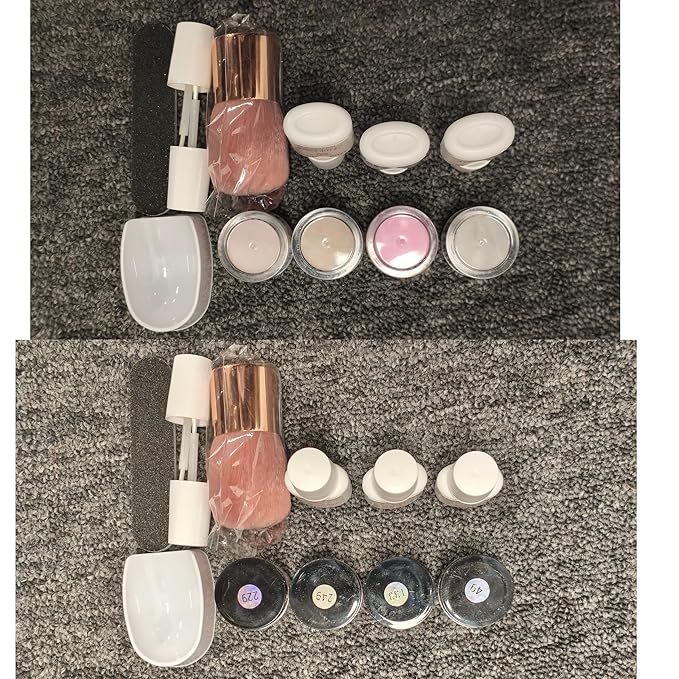 AZUREBEAUTY Dip Powder Nail Kit Starter, 4 Colors Pink Tones Dipping Powder Set, French Nail Art Base Top Coat Activator Liquid All Seasons Manicure DIY Salon