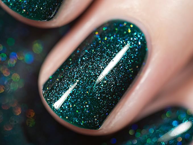 ILNP Fir Coat - Sultry Emerald Green Holographic Nail Polish