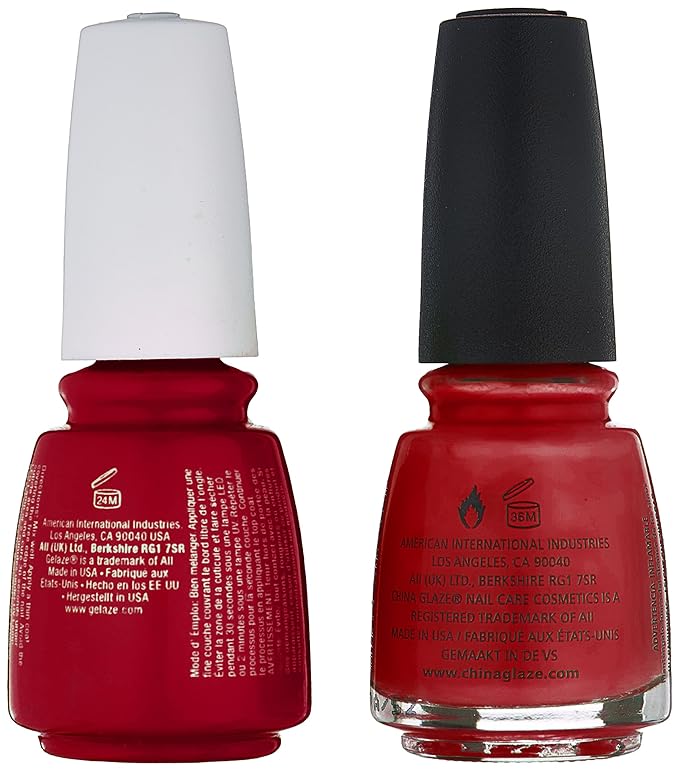 China Glaze Gelaze Tips and Toes Nail Polish, 108 Degrees, 2 Count