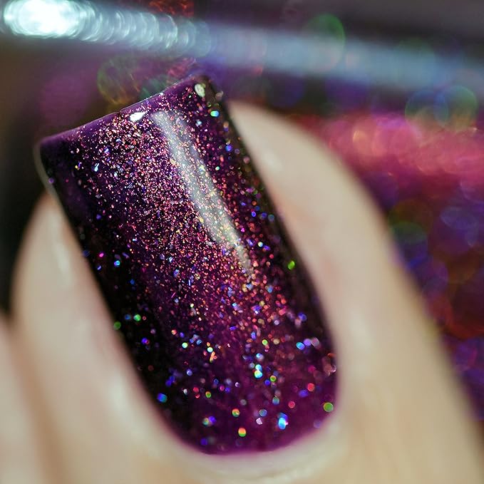 ILNP Ava - Vivid Violet Holographic Nail Polish