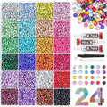 2026 New Resin Jelly Rhinestones for Bedazzling for Crafting Nails Face Makeup Crafts Tumblers,3mm Flatback Gems with Glue for DIY Crafts, Nail Art,Shoes,Clothing Decoration (24 Colors & 24000pcs-B)