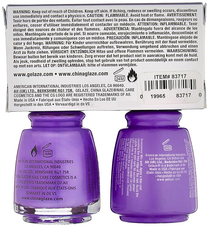 China Glaze Gelaze Tips and Toes Nail Polish, That's Shore Bright, 2 Count