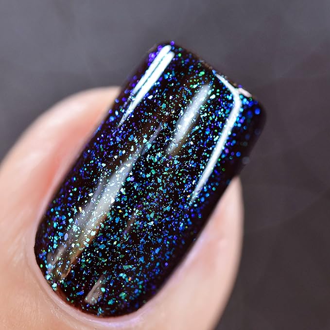 ILNP Raven - Vivid Teal, Purple, Blue Iridescent Topper Nail Polish