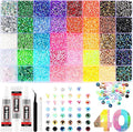 2026 New Resin Jelly Rhinestones for Bedazzling for Crafting Nails Face Makeup Crafts Tumblers,3mm Flatback Gems with Glue for DIY Crafts, Nail Art,Shoes,Clothing Decoration (40 Colors & 32000pcs)