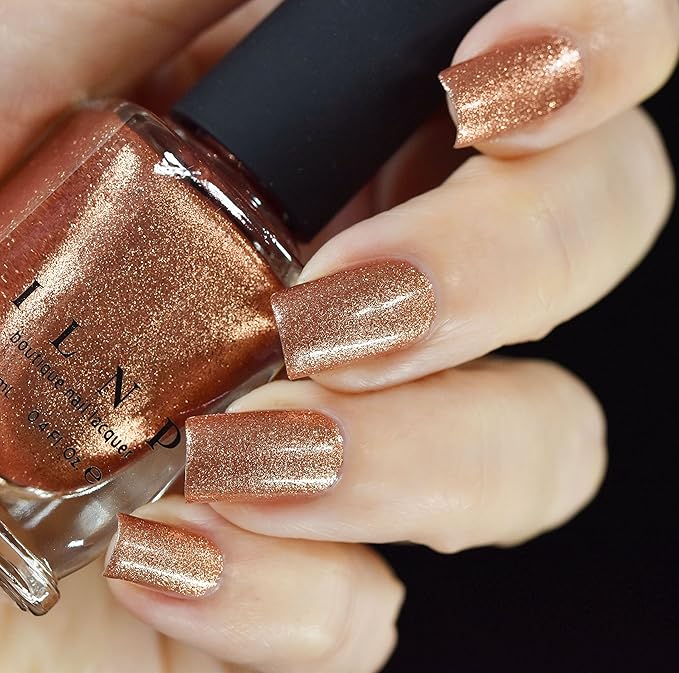 ILNP Checkmate - Orange Copper Ultra Metallic Bright Nail Polish